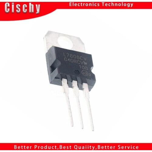 10PCS L7808CV TO220 L7808 TO-220 7808 LM7808 MC7808 stabilivolt voltage-regulator tube New original