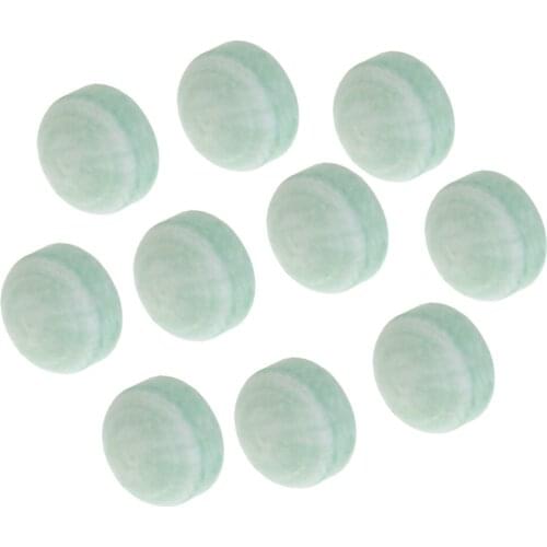 Pro 10Pcs Green 13mm Glue-on Cue Tips Care for Pool Billiards Snooker 9 Nine Ball Cue Stick Accessories Repair Tool
