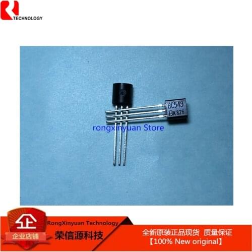 100 pcs/lot BC549B BC549-B-AT/P BC549-B BC549 C549 C549-B TO-92 EPITAXIAL PLANAR NPN TRANSISTOR 100% New original