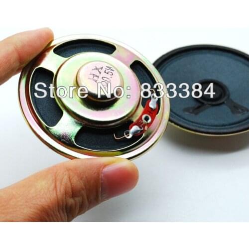 2pc 0.5W 8Ohm 8R 57mm/2.2" Dia H15mm internal Magnet Speaker Aluminum Shell
