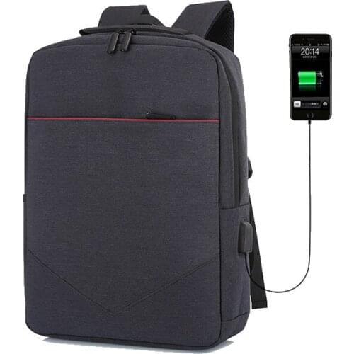 2PCS / LOT Laptop/Computer Backpack USB Multifunction Outdoor Travel Double Shouler Bag Men Women University Backpack Rucksack