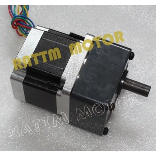 4-Lead NEMA34 Reduction Gearbox stepper Motor,66mm,4A Gear ratio 1:15