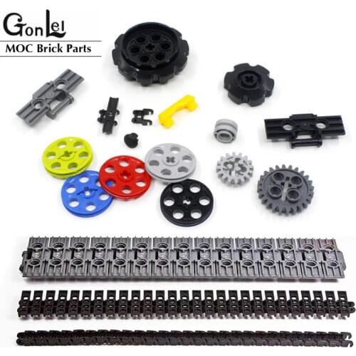 5-100Pcs High-Tech Wedge Belt Wheel/Link Chain/Link Tread Drive Gear Parts Building Block DIY Toys Compatible with MOCs 14149