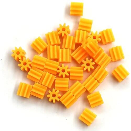 81.4A 0.5M Orange Pinion 8 Teeth OD=5mm Hole=1.32mm 8T Four-wheel Drive RC Car Spindle Fitting Shaft Gear