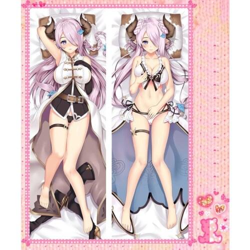 Anime Cartoon Azur Lane Bolster Hugging Peach Skin 2 Way Pillow Case Pillow Cover Pillowcase Gift 78073