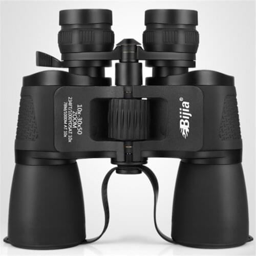 BIJIA Sailor 10-30x50 Zoom HD Night Vision Telescope New Amber Coating Binoculars