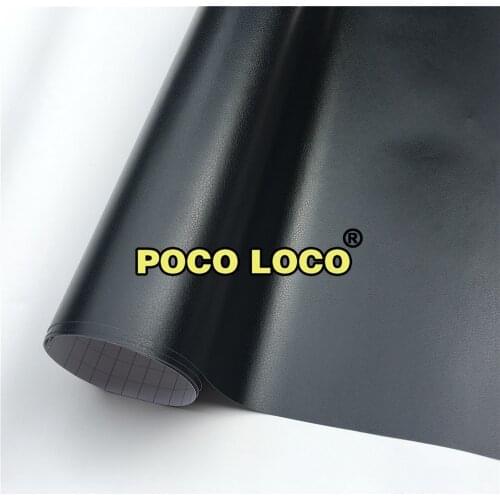 BLACK FINE GRAIN LEATHER Car Vinyl Film Amazing Full Vehicle & Boat &Furniture Sofa Kitchen Door Interior Decoration Wraps Small