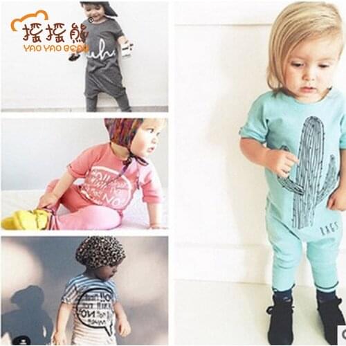 Baby Rompers Children Jumpsuits Baby Girl Boy Pajamas Jumpers Rompers Playsuit Outfits Clothes 0-24M Rompers Autumn