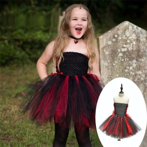 Childrens Day Fancy Dress Vampire Role Play Costume For Girl Halloween Cosplay Vampire Costumes Kids Gothic Vampire Outfit
