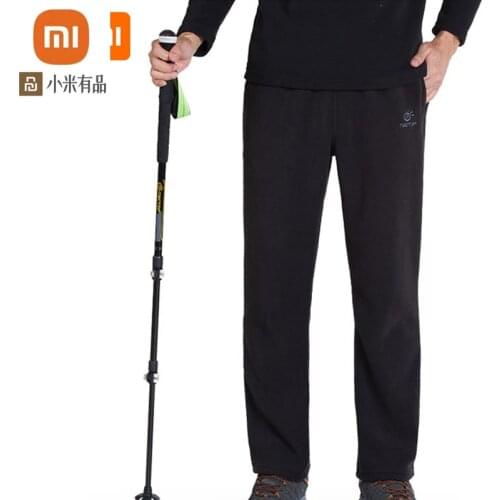 Youpin mijia fleece pants outdoor thick and warm men and women fleece pants with straight straight solid color winter pants
