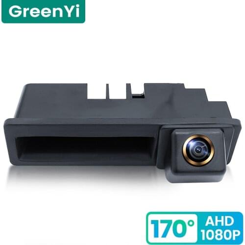 GreenYi 170° HD 1080P Car Rear View Camera for Audi A4 A3 A1 A6L S5 Q7 Night Vision Reverse Reversing 4 pin Vehicle Parking AHD