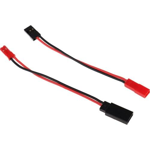 2pcs Adapter Cable Jst Male to JR Female Servo Adapter for RC Model 12cm