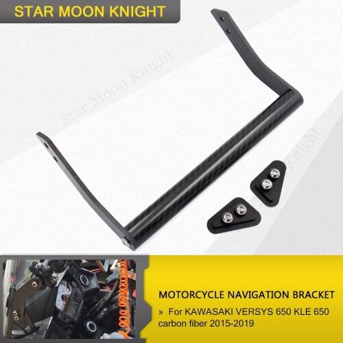 Kawasaki Versys650 GPS Navigation Plate Bracket Versys 650 Mobile Phone Holder for Versys650 KLE650 2015-2020 Support Bracket