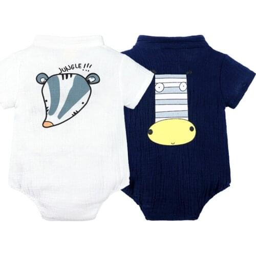 Jumpsuits Short-Sleeved Summer Wear Cotton Baby Climb Clothes Baby Go Out Baby Boy Clothes Baby Clothes Newborn Girl Rompers