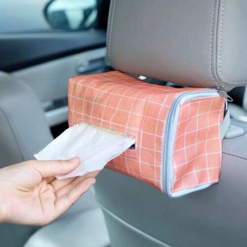 New High Quality Universal Car Chair back Creative Tissue Box Car Interior Products Car Accessories Napkin Papers Bag Box