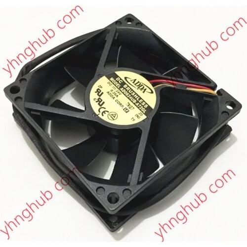 ADDA AD0824UB-A72GL Server Cooling Fan DC 24V 0.26A 80x80x25mm 3-wire