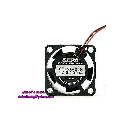 Original 25*25*10mm 2.5cm notebook hard drive fan SF25A-05H 5V 0.09A 2wires