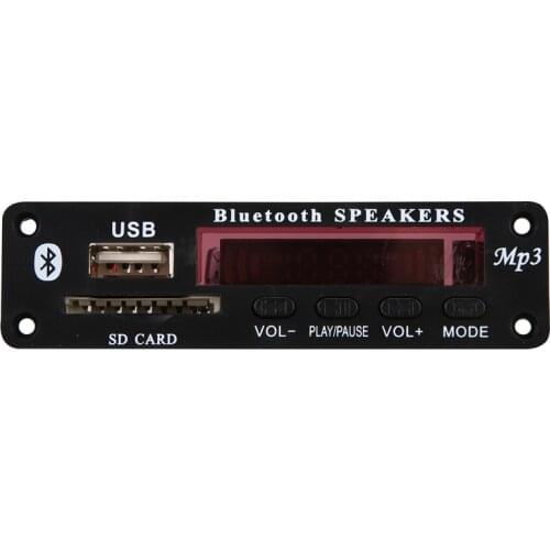 Dc 5V/12V Bluetooth 5.0 Audio Decoder Board Audio Module Usb Aux Sd Fm Radio Lossless Mp3/Wma/Wav/Flac/Ape Decoder Board Module