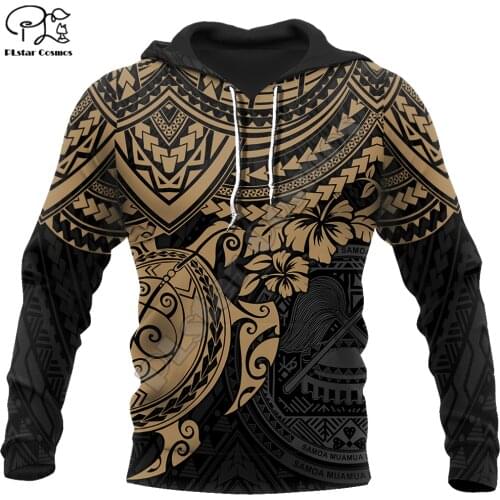 PLstar Cosmos 3DPrint Kanaka Polynesian Tribal Samoa Tattoo Flower Turtle Harajuku Streetwear Funny Hoodies/Sweatshirt/Jacket/a4