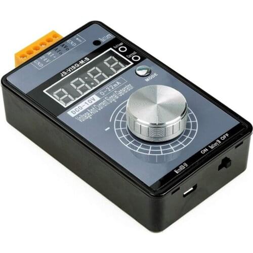 Portable 0-5V 0-10V 4-20MA Generator with LED Display High Precision Adjustable DC Current Voltage Signal Generator No Battery