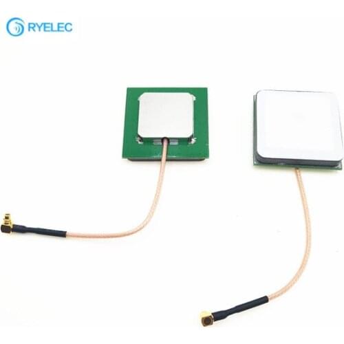 37*37*6.8mm 868mhz rfid Ceramic Patch pcb internal Antenna with mmcx male right angle connector and 8cm cable