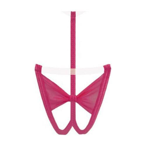 Sexy lingerie femme underwear women panties ropa interior femenina tanga thong bow Gauze transparent Hollowing out Traceless