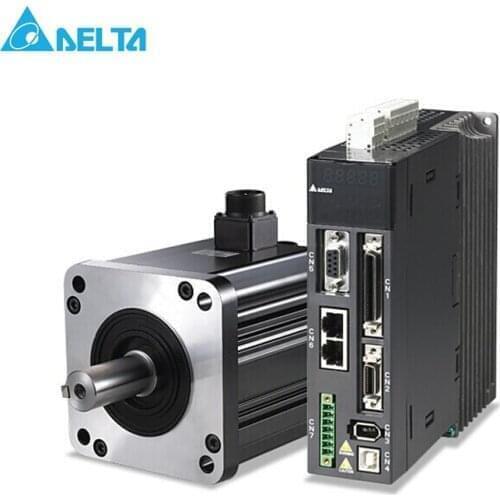 AC Servo Motor 3 Meters Cable 5.6A Motor Driver Permanent Magnet Servomotor 220V 1KW ASD-B2-1021-B ECMA-E21310RS