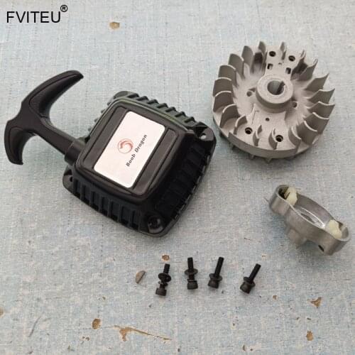 FVITEU Easy start Pull starter and Flywheel kits fit 23-32cc zenoah cy rovan engine for 1/5 hpi rovan baja 5b 5t 5sc King Motor
