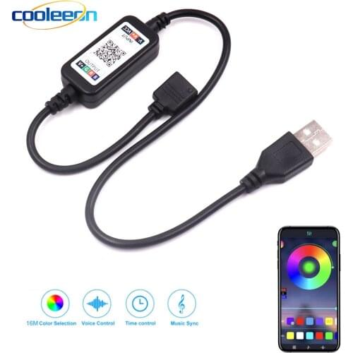 5V USB LED RGB Wifi Controller Mobile APP Controlled For TV Backlight DC 12V 24V Led strip Remote Home Colorful Music Dimmer