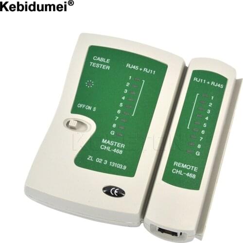 Kebidumei RJ45 RJ11Cat5 Cat6 LAN Cable Tester Handheld Network Cable Tester Wire Telephone Line Detector Tracker Tool kit