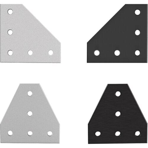 5 holes 90 degree joint board plate corner angle bracket T/L connection joint strip for 2020 aluminum profile