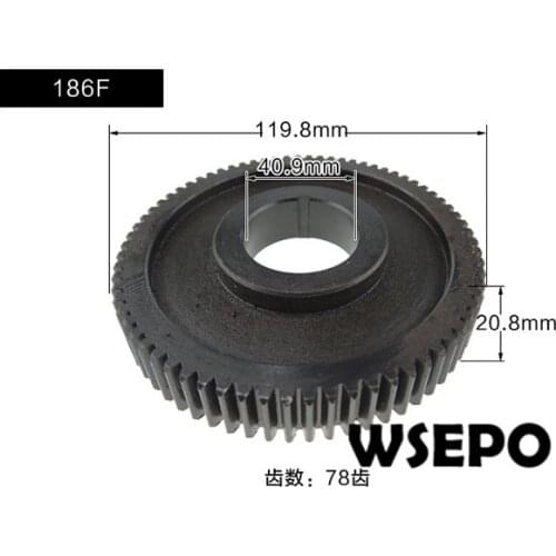 Top Quality! Camshaft Gear for 186F/188F 9HP~10HP Air Cooled 04 stroke Diesel Engine,5KW~6KW Diesel Generator Parts