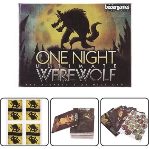 1Set New One Night Ultimate Werewolf Board Game Playing Cards Gifts Party Toys Cards Used For Family Gatherings