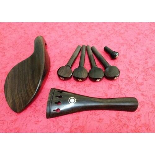 1sets top grade retro design Luthier 4/4 ebony violin accessories