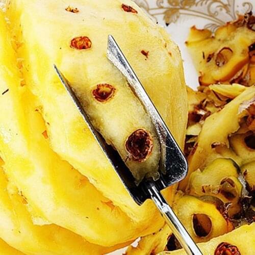 1PC Creative Pineapple Slicer Ananas Cut Stainless Steel Pineapple Eye Peeler Pineapple Seed Remover Knife Fruit Tools