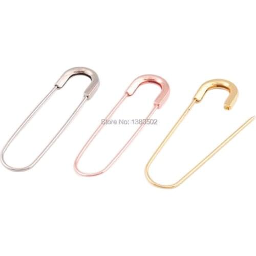 10pcs/lot 80mm metal rose gold /gold /silver color large Safety Pins brooch pins earring pins Marking pin DIY Sewing Tools