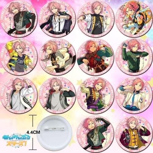 14pcs Ensemble Stars Oukawa Kohaku 44mm Bedge Figure Badge Button Brooch Pin Souvenir Anime Cosplay Gift 8738