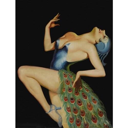 5D Diamond embroidery diamond painting retro dancer woman sexy embroidery mosaic diamond rhinestone cross decoration gift BY429