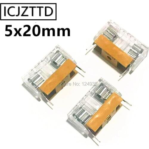 NEW 5x20mm Fuse Holders 5X20 Insurance Tube Socket Fuse Holder For 5*20 5mm*20mm Insurance