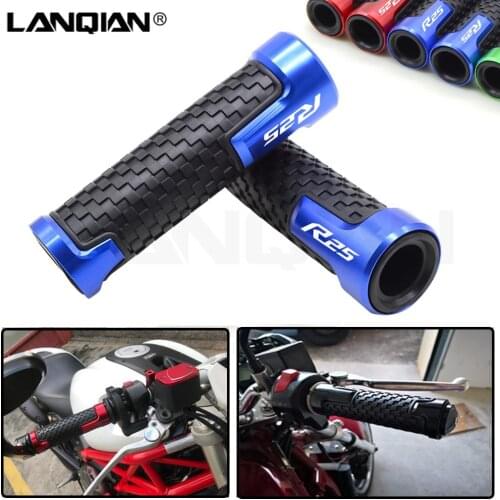 For Yamaha YZF R25 7/8''22MM Motorcycle Handlebar Grips Hand Bar Grips YZF R25 2014 2015 2016 2017 2018 2019 CNC Accessories