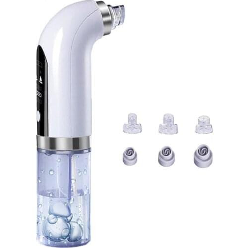 New Electric Blackhead Acne Pore Removal Vacuum Cleaner Face Spatula Peeling Cavitation Water Cycle Skin Pore Cleanser Apparatus