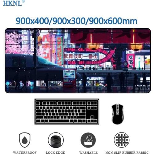 Retrowave Gaming Mat Mousepad Gamer Mouse Carpet Mousepads Mouse Desktop Mousepad Anime Pad on The Table Carpets LOL Game for Pc