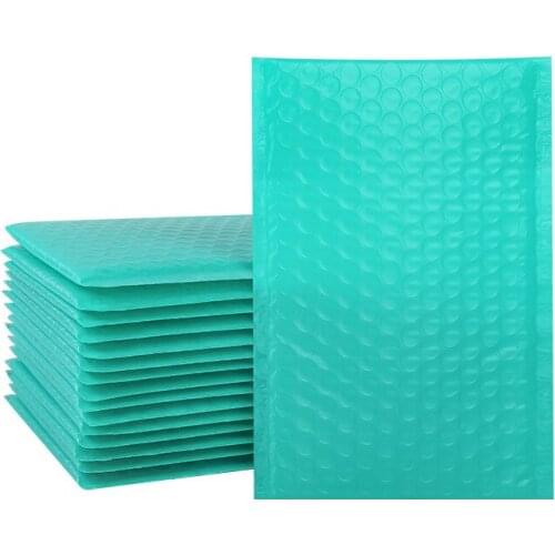 80 Pcs Blue Poly Bubble Mailers Self Seal Padded Envelopes 13*18cm Bubble Lined Wrap Shipping Packaging Gift Bags Wholesale X2