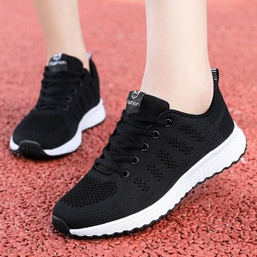 Women Casual Shoes Fashion 2021 Breathable Walking Mesh Flat Shoes Woman White Sneakers Women Tenis Feminino Female Shoes Ladies