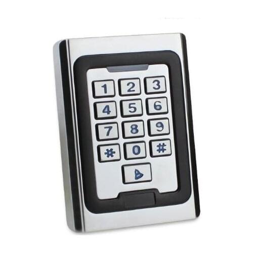 RFID metal access control Anti-Vandal Metal Case 2000 Users Proximity ID 125k Standalone Keypad one Door Access Control System