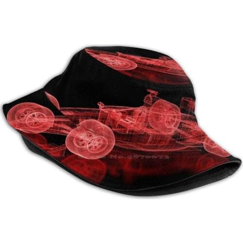 Racing Car Blueprint 2020 Flat Top Breathable Bucket Hats Racing Motorsport Car 2020 Classic Back To School Driver Fan Car Race