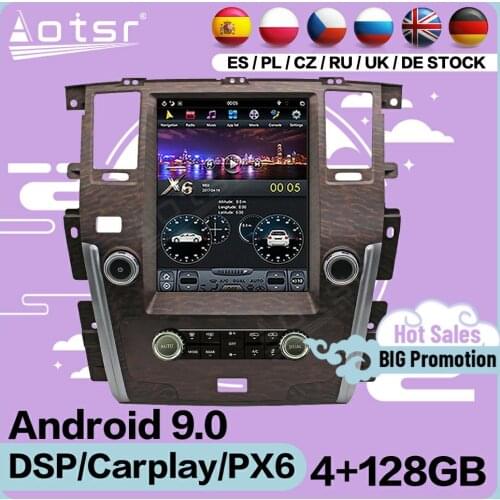 128G Tesla Screen Multimedia Stereo Android Player For Nissan Patrol 2010 2011 2012 2013 2014 2015 2016 2017 2018 GPS Head Unit