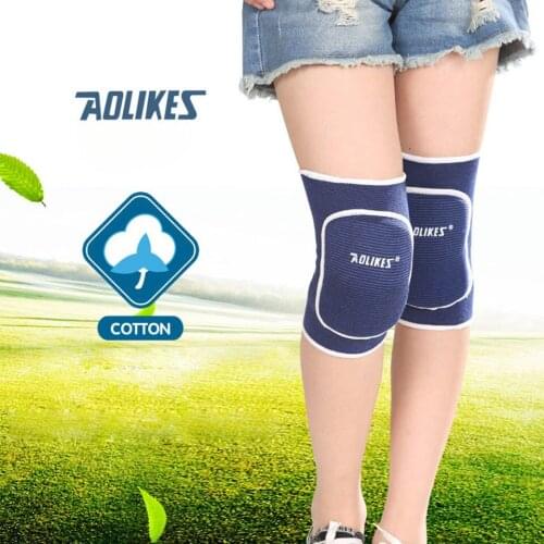 AOLIKES 1 Pair Elastic Sport Knee Pads for Children Kneepads for Dancing Roller Skating Kids Rodilleras Protector Brace A-0219