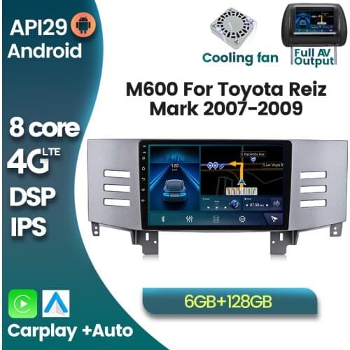 New Android 10.0 IPS Screen Car Radio Multimedia Player for Toyota Reiz Mark X 2007 2009 Car Navigation Stereo Head Unit DSP RDS