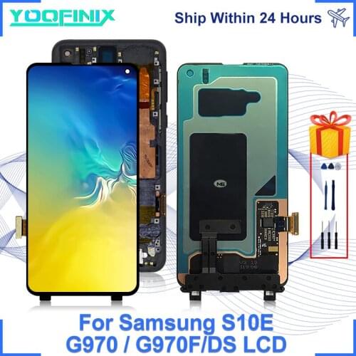 Original For Samsung Galaxy S10e LCD Touch Screen Digitizer Replacement Parts For SM-G970F/DS G970U G970 LCD Display Galaxy S10e